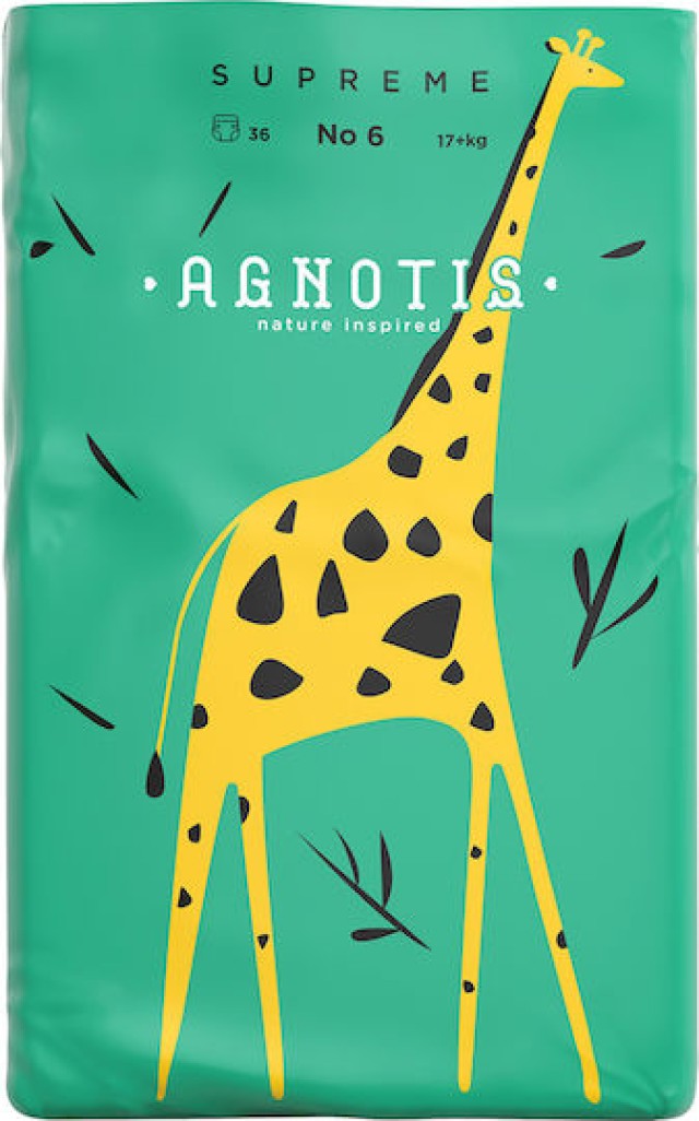 Agnotis Supreme No.6 Πάνες με Αυτοκόλλητο [17+kg] 36 Τεμάχια