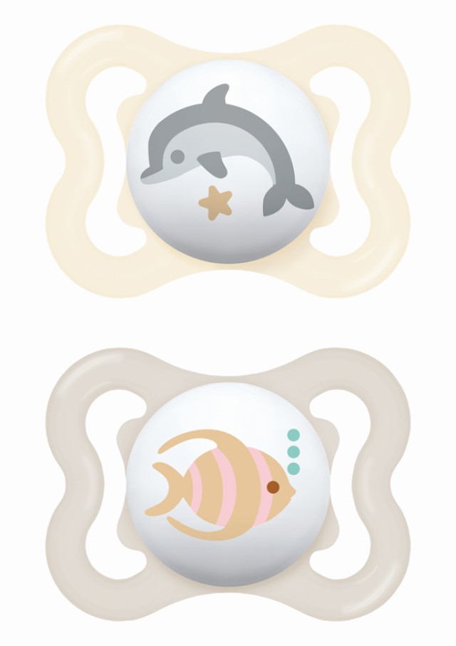 Mam Air Ορθοδοντική Πιπίλα Σιλικόνης για 2-6m+ Μπεζ / Εκρού 2 Τεμάχια …