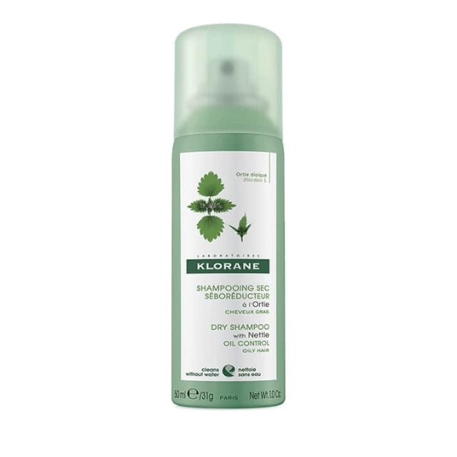 Klorane Dry Shampoo Spray Sec Ortie με Τσουκνίδα για Λιπαρά Μαλλιά 50ml