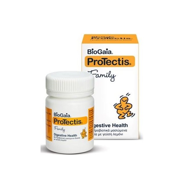 Biogaia Protectis Family με γεύση Λεμόνι, 60tabs