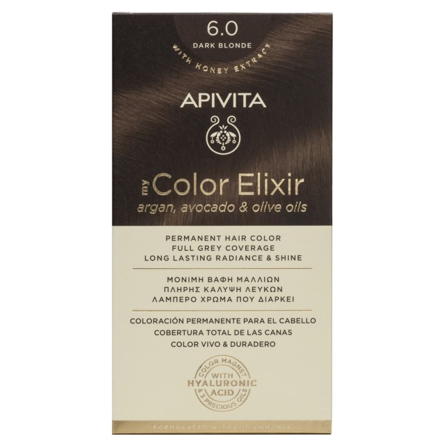 Apivita My Color Elixir No6.0 Ξανθό Σκούρο Κρέμα Βαφή σε Σωληνάριο 50m … Apivita My Color Elixir No6.0 Ξανθό Σκούρο Κρέμα Βαφή σε Σωληνάριο 50m …