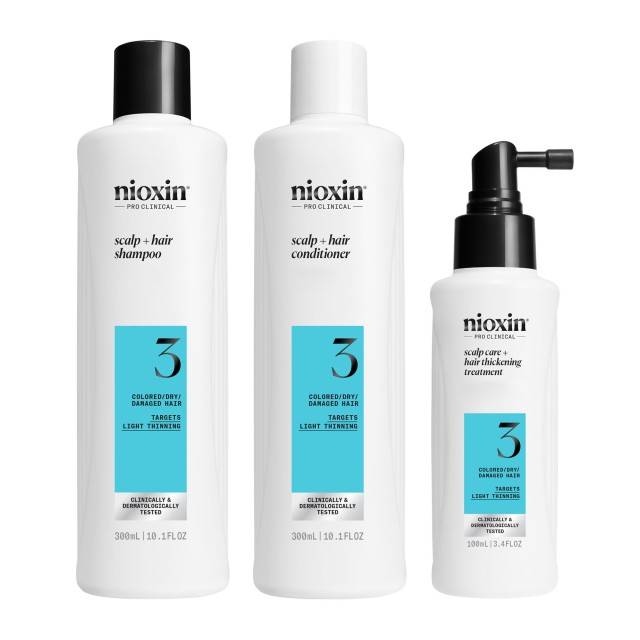 Nioxin System 3 Loyalty Kit για Βαμμένα Μαλλιά με Ελαφριά Αραίωση Sham …