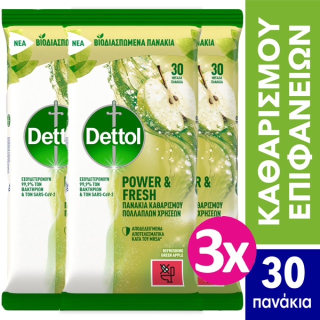 Dettol SET Υγρά Απολυμαντικά Πανάκια Καθαρισμού Επιφανειών με Άρωμα Πρ … Dettol SET Υγρά Απολυμαντικά Πανάκια Καθαρισμού Επιφανειών με Άρωμα Πρ …