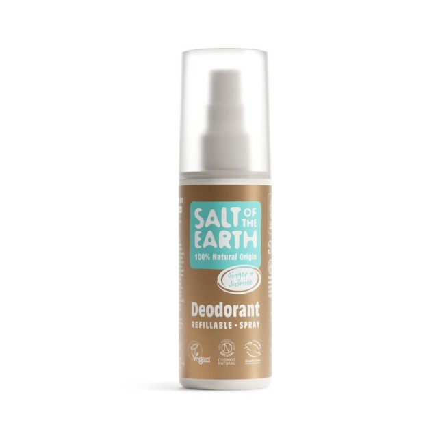 Salt of the Earth Vegan Refillable Spray Ginger & Jasmine Αποσμητικό Ε &hellip;