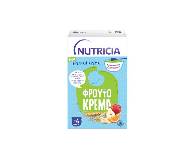 Nutricia Βρεφική Κρέμα Φρουτόκρεμα Χωρίς Ζάχαρη από τον 6ο Μήνα 250gr