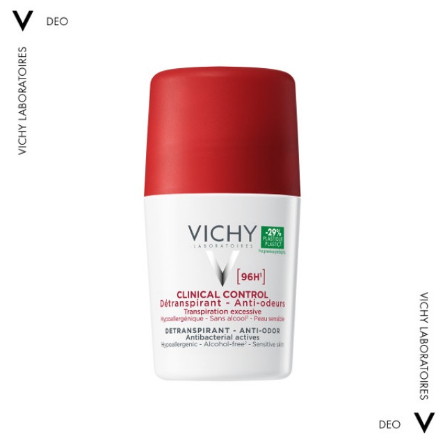 Vichy Clinical Control Roll on Αποσμητικό με 96 ώρες Διάρκεια για Γυνα &hellip;
