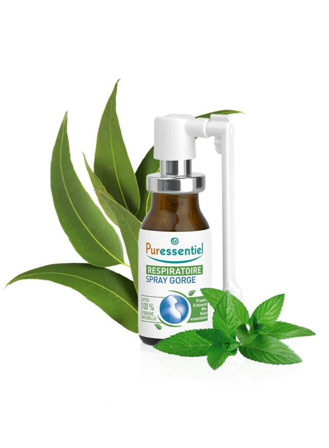 Puressentiel Throat Spray Ανακούφισης για τις Αμυγδαλές & τον Ερεθισμέ …