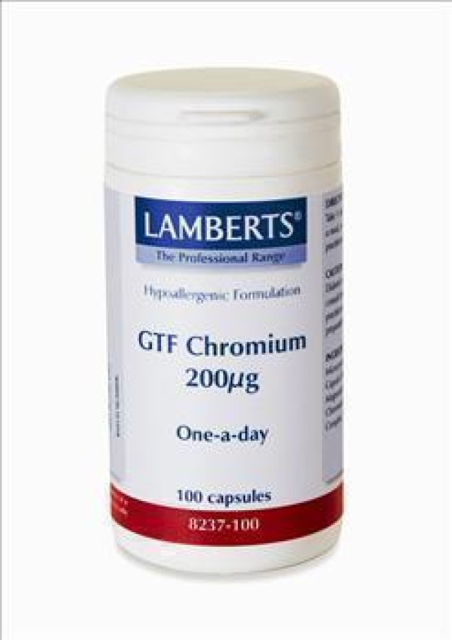 Lamberts GTF Chromium 200mcg, Συμπλήρωμα Διατροφής με Χρώμιο, Μαγνήσιο … Lamberts GTF Chromium 200mcg, Συμπλήρωμα Διατροφής με Χρώμιο, Μαγνήσιο …