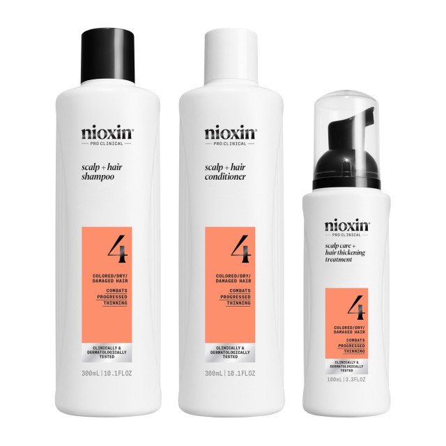 Nioxin System 4 Loyalty Kit για Βαμμένα Μαλλιά με Προχωρημένη Αραίωση …