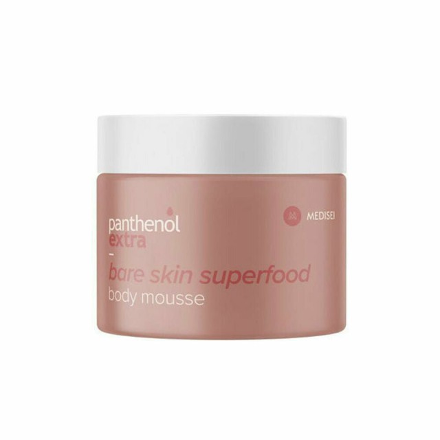 Medisei Panthenol Extra Bare Skin Superfood Body Ενυδατικό Mousse Σώματος 230ml