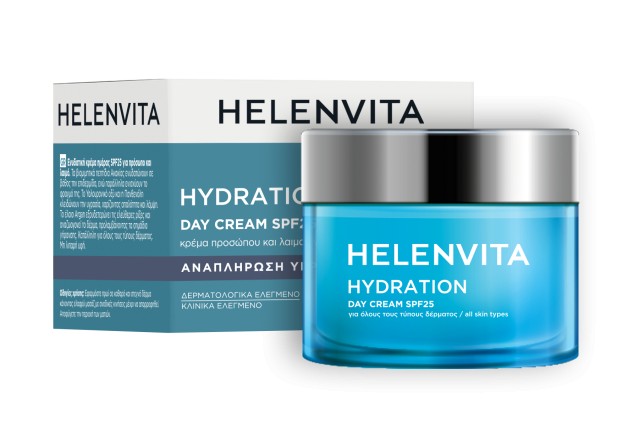 Helenvita Hydration Day Cream Ενυδατική Κρέμα Ημέρας με SPF25 για Πρόσ &hellip;