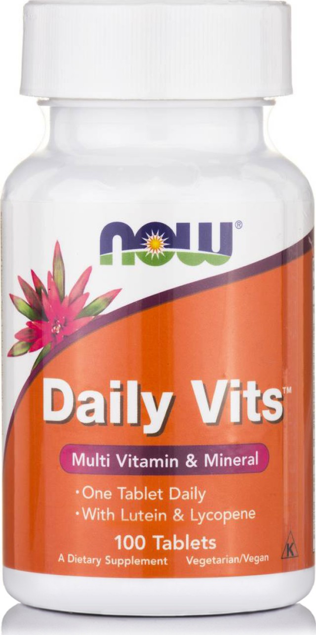 Now Foods Daily Vits Multi w/ Lycopene + Lutein Συμπλήρωμα Διατροφής Π …