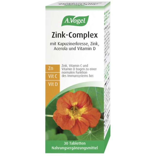 A.Vogel Ενίσχυση του Ανοσοποιητικού Συστήματος Zink Complex 30 Ταμπλέτ … A.Vogel Ενίσχυση του Ανοσοποιητικού Συστήματος Zink Complex 30 Ταμπλέτ …