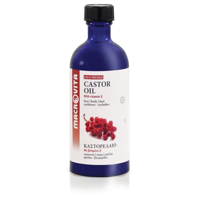 Macrovita Castor Oil Καστορέλαιο με Βιταμίνη Ε για Πρόσωπο, Σώμα, Μαλλ …
