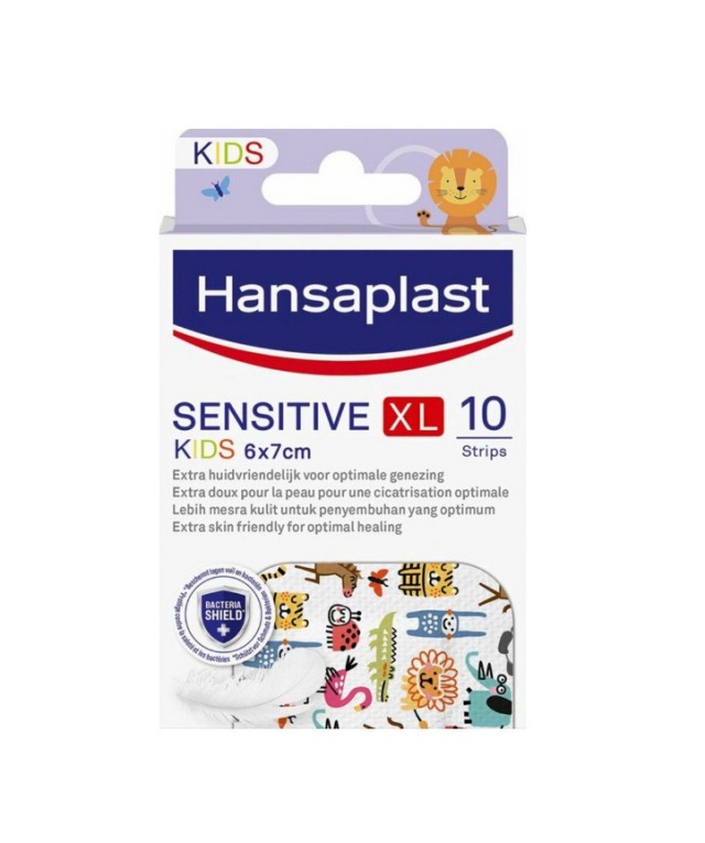 Hansaplast Kids Sensitive XL Παιδικά Αυτοκόλλητα Επιθέματα 10 Τεμάχια …