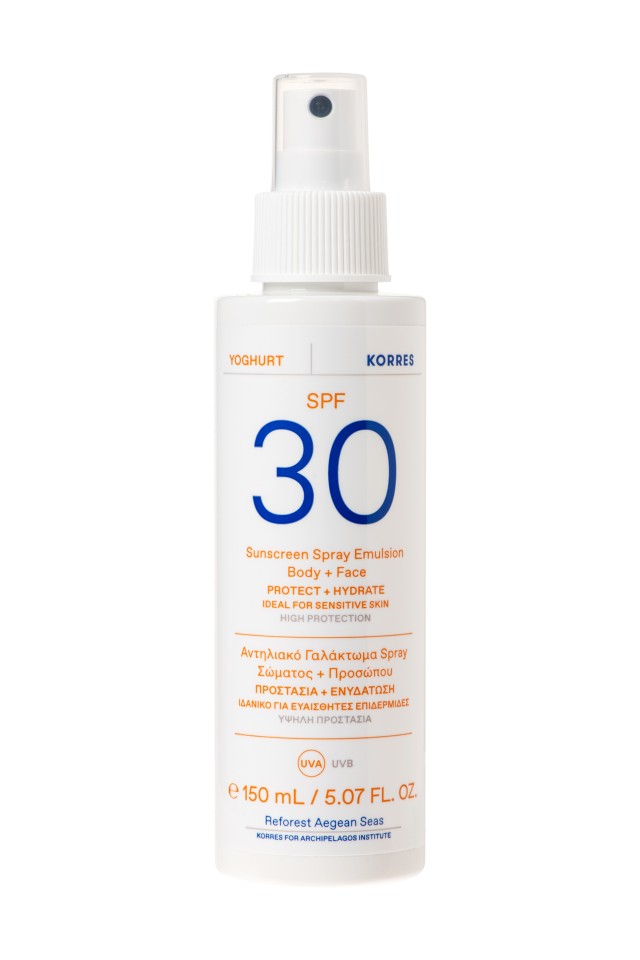 Korres Yoghurt Sunscreen Emulsion Body - Face SPF30 Αντηλιακό Γαλάκτωμ …