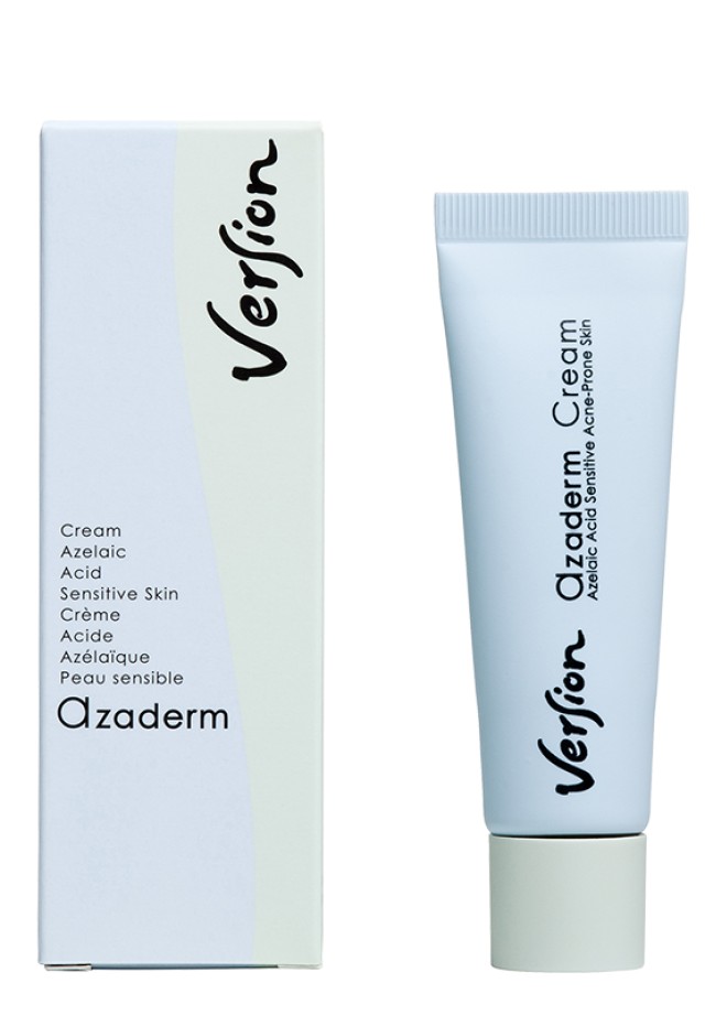 Version Azaderm Cream Κρέμα Προσώπου για τη Θεραπεία Ήπιας, Φλεγμονώδο …