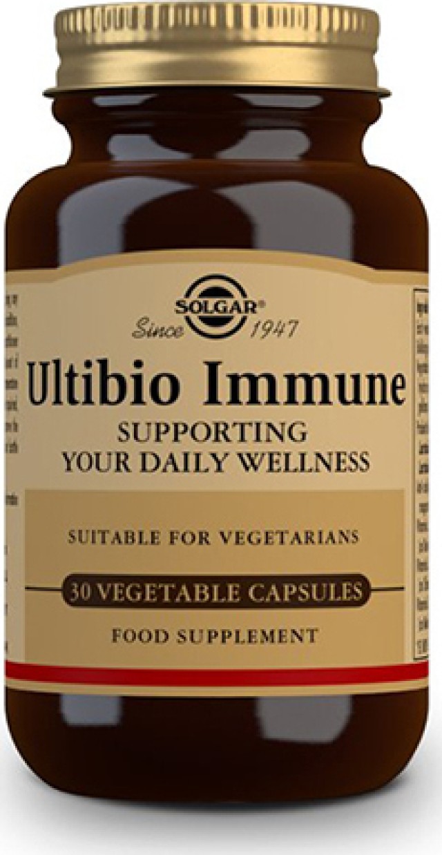 Solgar Ultibio Immune Συμπλήρωμα Διατροφής  με Προβιοτικά Στελέχη 30 Κάψουλες