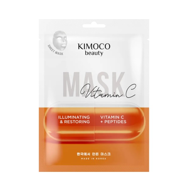 Kimoco Sheet Mask Vitamin C & Peptides Αναζωογονητική Υφασμάτινη Μάσκα &hellip;