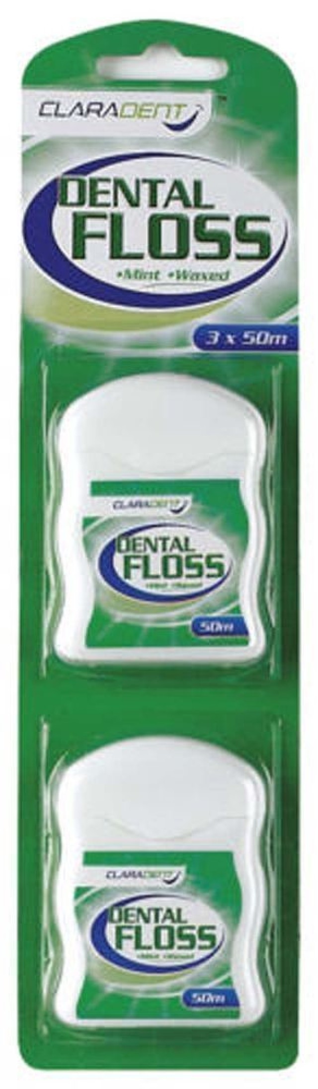 Claradent Dental Floss 50m x 2 Pack Claradent Dental Floss 50m x 2 Pack