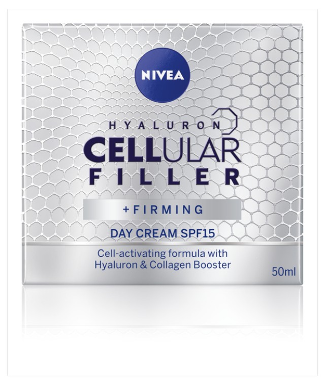 Nivea Hyaluron Cellular Filler Day Cream SPF15 Αντιγηραντική Κρέμα Ημέρας 50ml