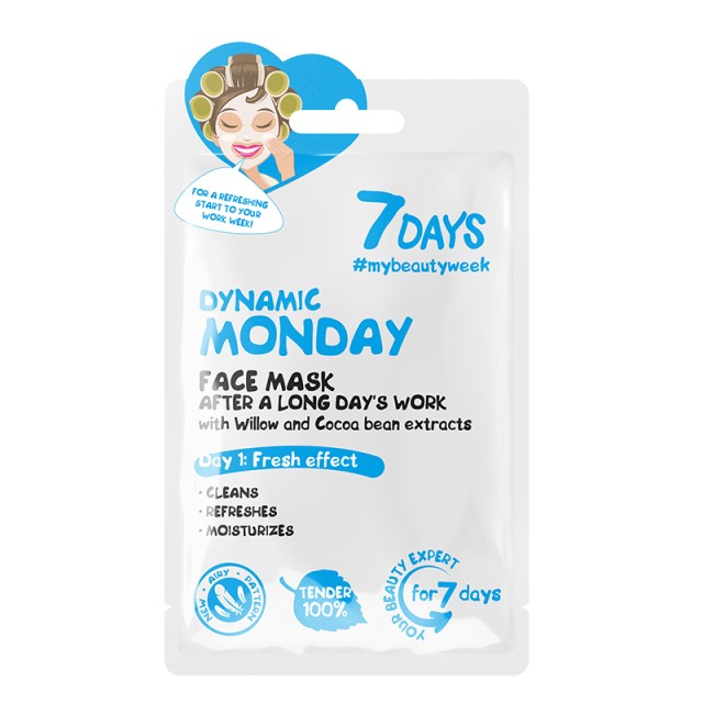 7Days Dynamic Monday Face Sheet Mask Μάσκα Προσώπου για Λιπαρές … 7Days Dynamic Monday Face Sheet Mask Μάσκα Προσώπου για Λιπαρές …