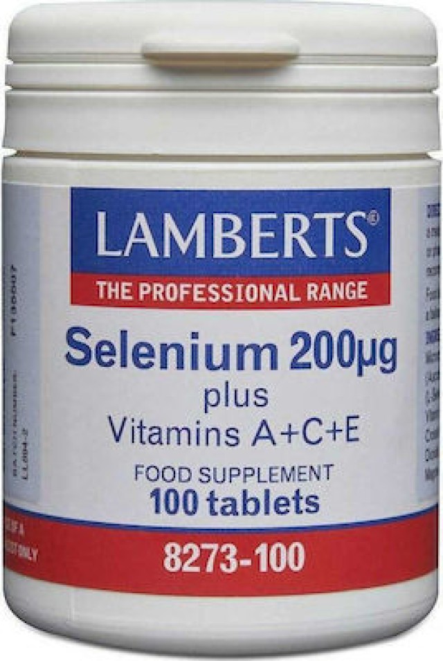 Lamberts Selenium A+C+E Συμπλήρωμα Διατροφής με Σελήνιο 100 Ταμπλέτες