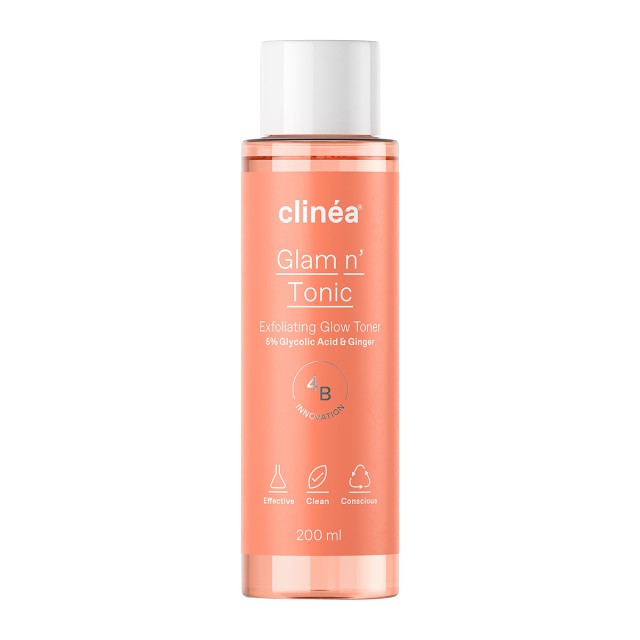 Clinéa Cleans Toner Glam n Tonic Απολεπιστική Τονωτική Λοσιόν Προσώπου &hellip;