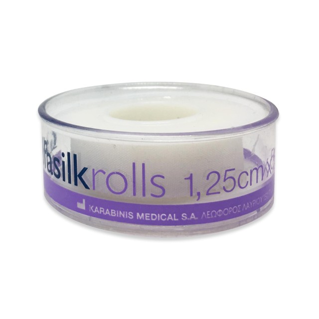 Karabinis Medical Alfasilk Rolls Ταινίες Στερέωσης Από Μετάξι 1.25cmX5m