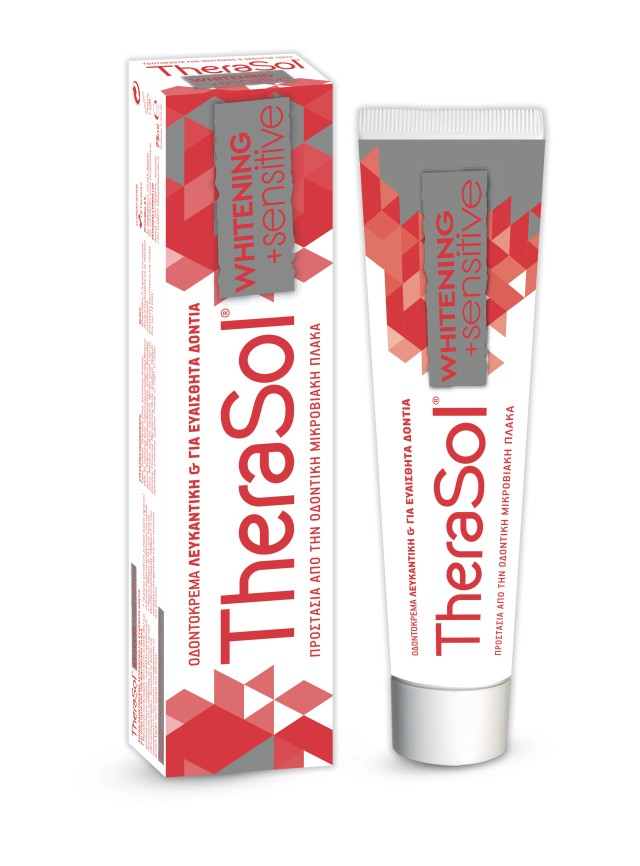 Therasol Toothpaste Whitening & Sensitive Οδοντόκρεμα Λευκαντική & Για &hellip;