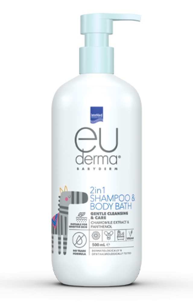 Intermed Euderma Babyderm 2 in 1 Shampoo & Body Bath Απαλό 2 σε 1 Σαμπ &hellip;