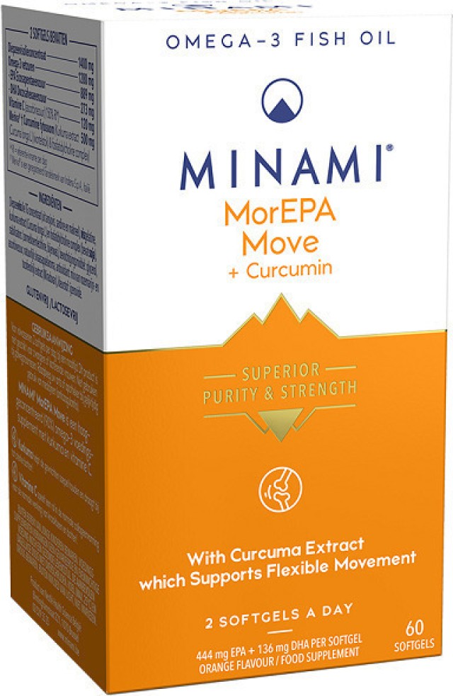 Minami MorEPA Move + Curcumin Συμπλήρωμα Διατροφής για τις Αρθρώσεις με Ωμέγα-3 & Κουρκουμίνη 60 Μαλακές Κάψουλες