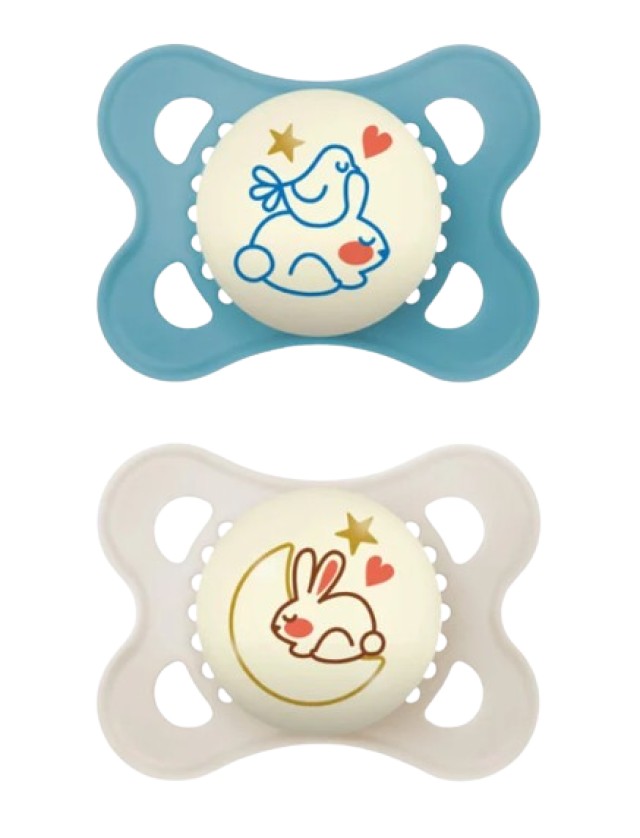 Mam Original Night Πιπίλα Σιλικόνης - Λάμπει στο Σκοτάδι 2-6m Γαλάζιο … Mam Original Night Πιπίλα Σιλικόνης - Λάμπει στο Σκοτάδι 2-6m Γαλάζιο …