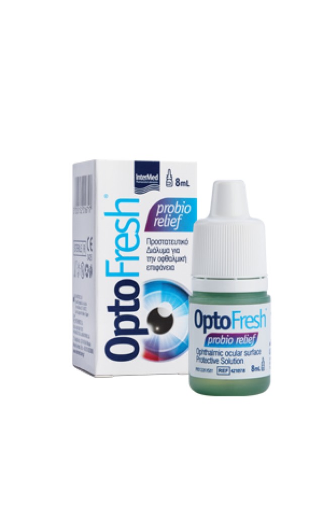 Intermed OptoFresh Probio Relief Οφθαλμικές Σταγόνες για Προστασία από την Ξηροφθαλμία 8ml