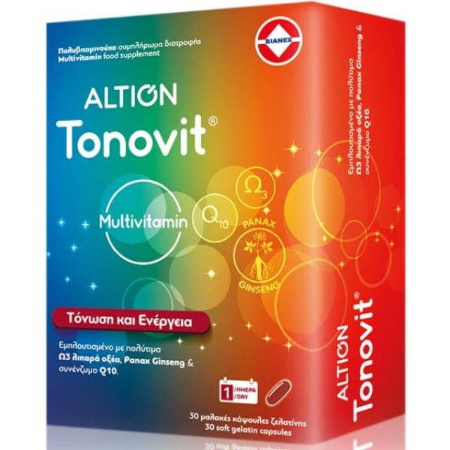 Vianex Altion Tonovit MultiVitamin Πολυβιταμινούχο Συμπλήρωμα Διατροφή &hellip;