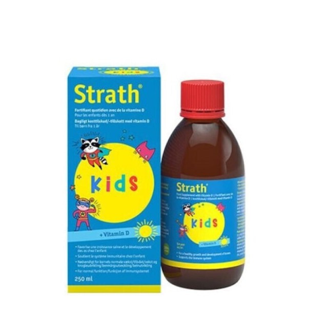 A.Vogel Strath Kids Vitamin D Πολυβιταμινούχο Φυσικό Σιρόπι 250ml