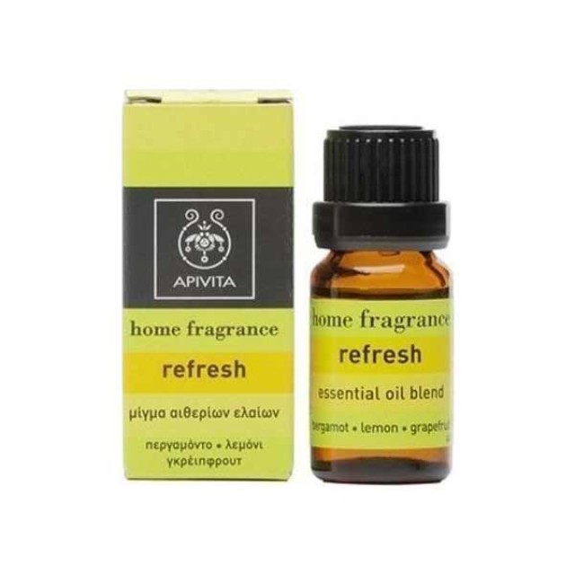 Apivita Essential Oil Refresh Μίγμα Αιθερίων Ελαίων με Περγαμόντο, Λεμ …