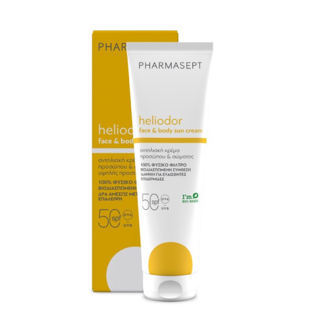 Pharmasept Heliodor Face & Body Sun Cream SPF50 Αντηλιακή Κρέμα Προσώπου - Σώματος 150ml