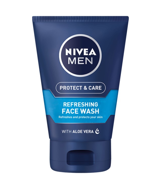 Nivea Men Protect & Care Refreshing Face Wash Ανδρικό Gel Καθαρισμού Π &hellip;