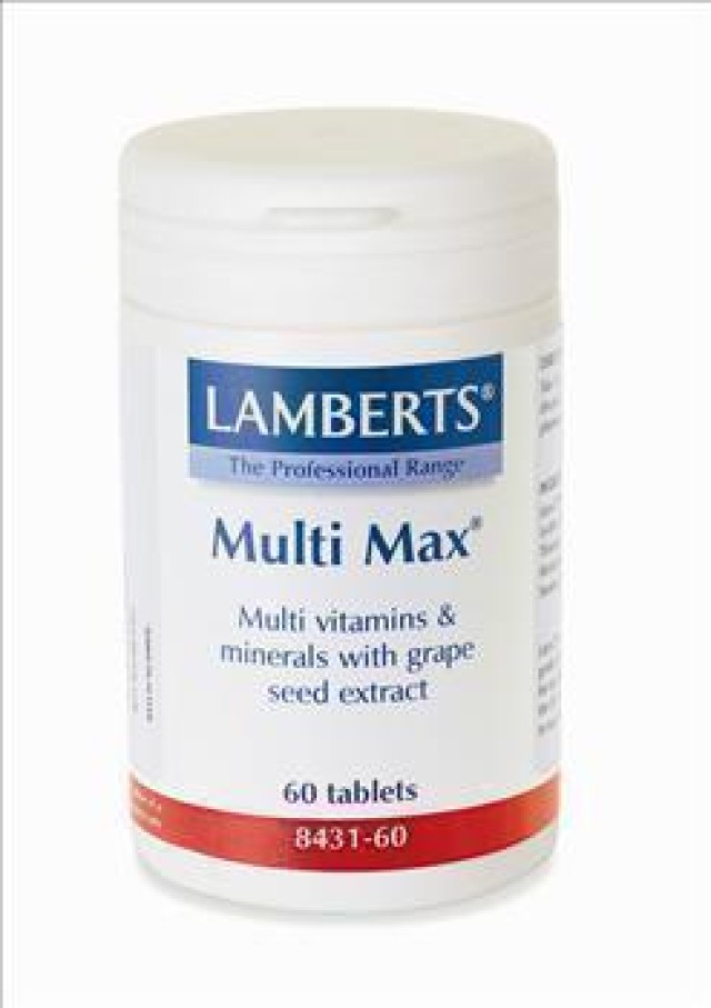 Lamberts Multi Max Υψηλής Δραστικότητας Πολυβιταμίνη για Άτομα 50+ Ετώ &hellip;