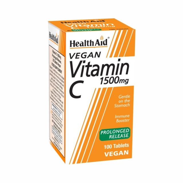 Health Aid Vitamin C 1500mg Economy Συμπλήρωμα Διατροφής Για Το Ανοσοποιητικό 100 Ταμπλέτες