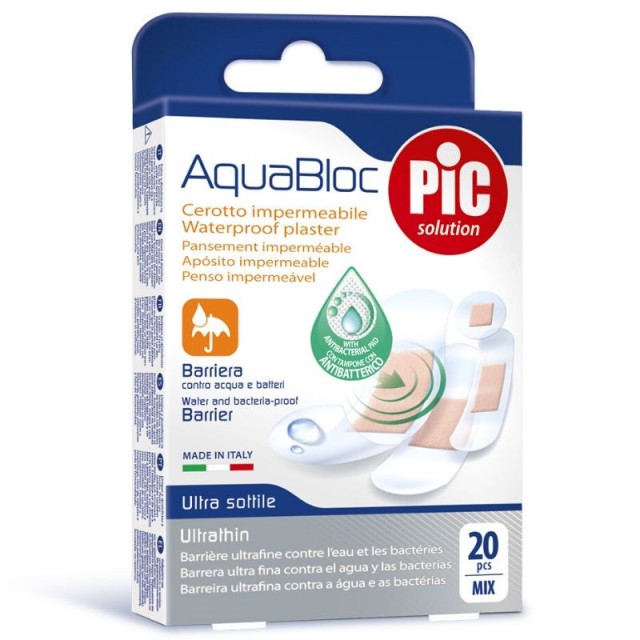 Pic Aquabloc Αυτοκόλλητα Τσιρότα Αδιάβροχα Διάφορα Μεγέθη Mix 20 Τεμάχ … Pic Aquabloc Αυτοκόλλητα Τσιρότα Αδιάβροχα Διάφορα Μεγέθη Mix 20 Τεμάχ …