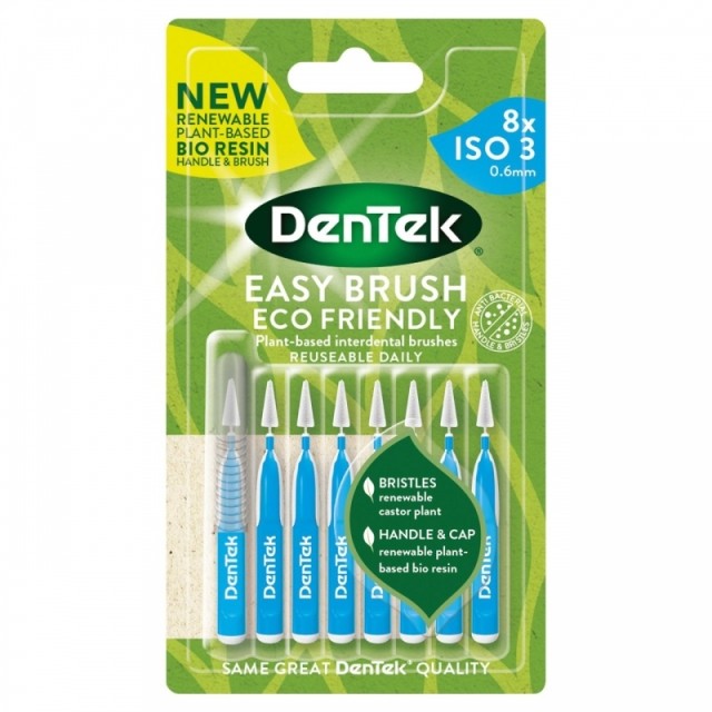 Dentek Easy Brush ISO 3 Μέγεθος 0,6mm Μεσοδόντια Βουρτσάκια Γαλάζιο 8 …