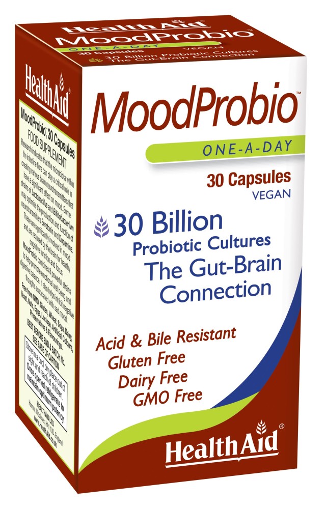 Health Aid MoodProbio Συμπλήρωμα Διατροφής με Προβιοτικά 30δις για τη Φυσιολογική Λειτουργία του Εντέρου 30 Κάψουλες