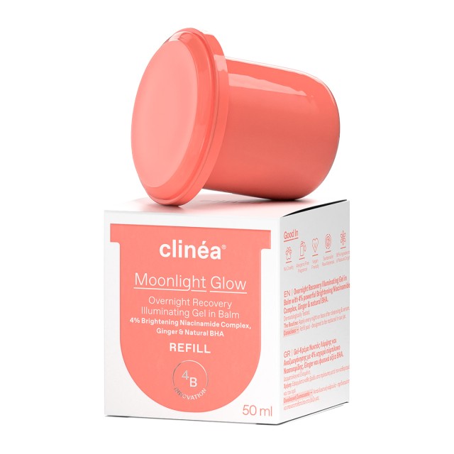 Clinéa Moonlight Glow Gel in Balm Night Cream Refill Κρέμα Νύχτας Λάμψης και Αναζωογόνησης 50ml Ανταλλακτικό