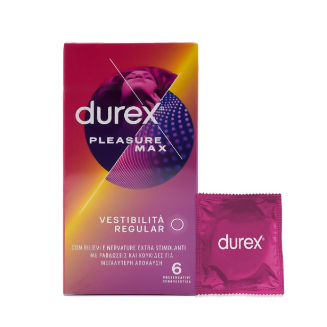 Durex Προφυλακτικά Με Κουκίδες και Ραβδώσεις Pleasuremax 6 Τεμάχια Durex Προφυλακτικά Με Κουκίδες και Ραβδώσεις Pleasuremax 6 Τεμάχια