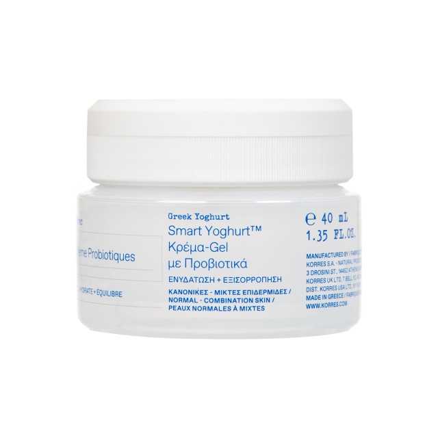 Korres Smart Yoghurt Κρέμα-Gel με Προβιοτικά για Κανονικές & Μικτές Επ …