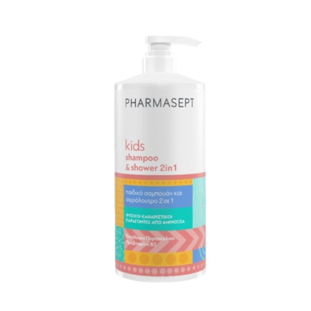 Pharmasept Kids Shampoo & Shower 2 in 1 Απαλό Παιδικό Σαμπουάν & Αφρόλ …
