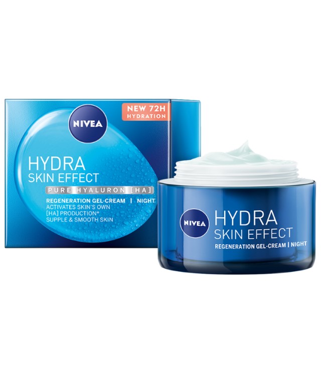 Nivea Hydra Skin Effect Regeneration Gel Cream Night Ενυδατική Κρέμα Νυκτός 50ml