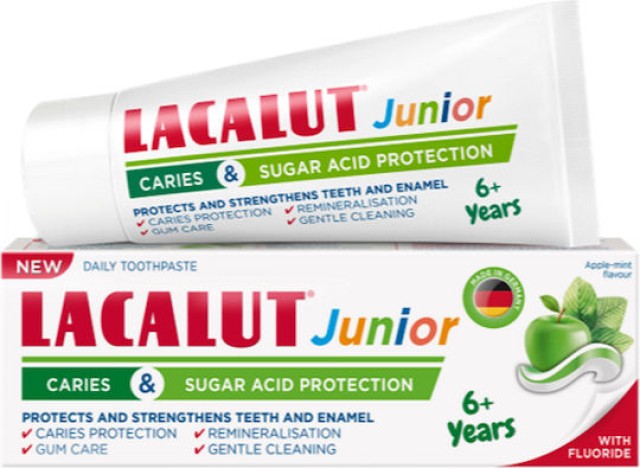 Lacalut Junior Caries & Sugar Acid Protection Παιδική Οδοντόκρεμα για …